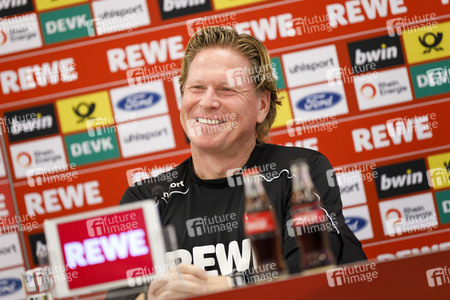 Pressekonferenz des 1. FC Köln in Köln