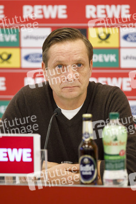 Pressekonferenz des 1. FC Köln in Köln