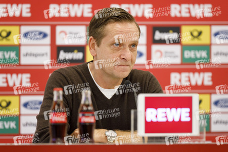Pressekonferenz des 1. FC Köln in Köln