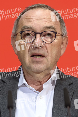 Prssekonferenz der SPD-Vorsiztenden in Berlin