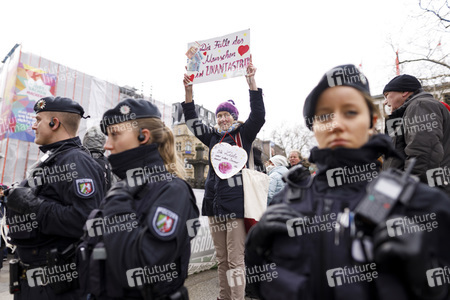 Demonstration gegen den WDR