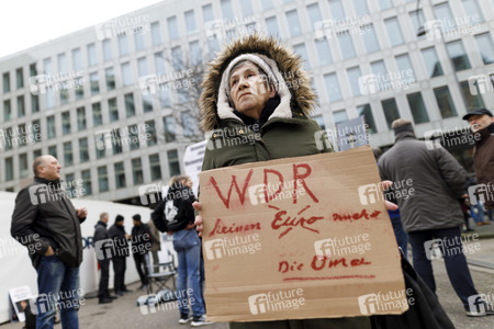 Demonstration gegen den WDR