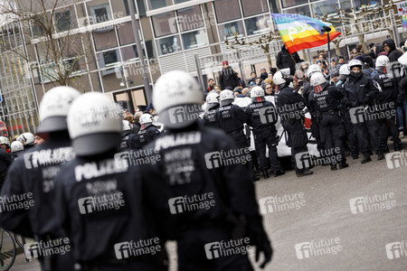 Demonstration gegen den WDR