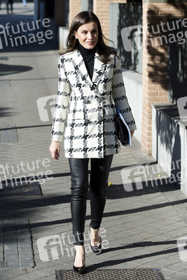 Königin Letizia besucht eine Sitzung der FEDER in Madrid