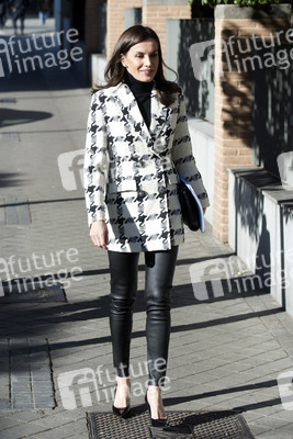 Königin Letizia besucht eine Sitzung der FEDER in Madrid