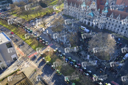 Trecker-Demo 'Land schafft Verbindung' in Hannover