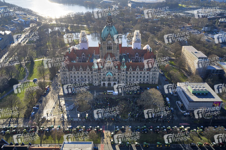 Trecker-Demo 'Land schafft Verbindung' in Hannover