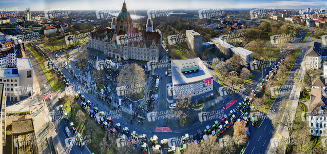 Trecker-Demo 'Land schafft Verbindung' in Hannover