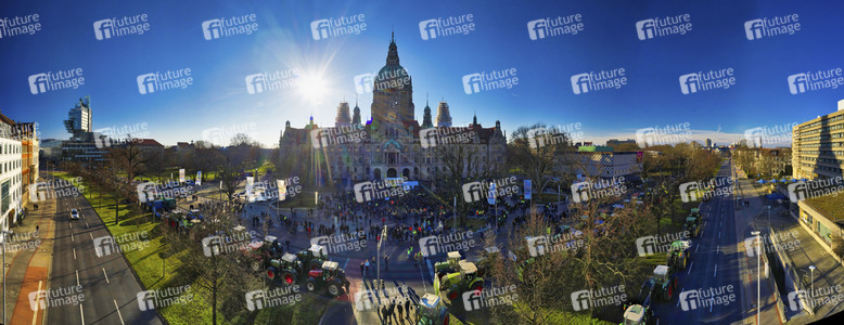 Trecker-Demo 'Land schafft Verbindung' in Hannover