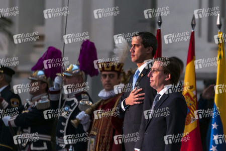 Verleihung des Goldenen Schlüssels von Madrid an Juan Guaidó