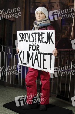 Enthüllung der Wachsfigur von Greta Thunberg in Hamburg