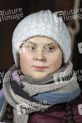 Enthüllung der Wachsfigur von Greta Thunberg in Hamburg