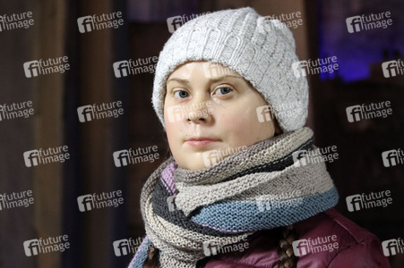 Enthüllung der Wachsfigur von Greta Thunberg in Hamburg