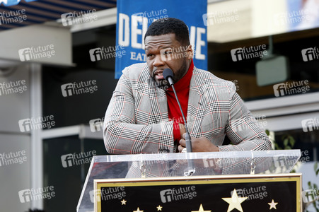 Curtis '50 Cent' Jackson erhält einen Stern auf dem Hollywood Walk of Fame in Los Angeles