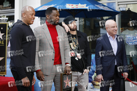Curtis '50 Cent' Jackson erhält einen Stern auf dem Hollywood Walk of Fame in Los Angeles