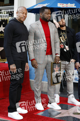 Curtis '50 Cent' Jackson erhält einen Stern auf dem Hollywood Walk of Fame in Los Angeles
