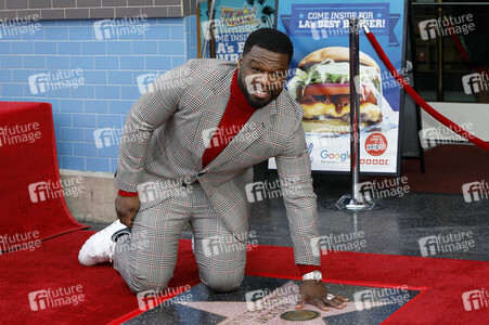 Curtis '50 Cent' Jackson erhält einen Stern auf dem Hollywood Walk of Fame in Los Angeles