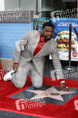 Curtis '50 Cent' Jackson erhält einen Stern auf dem Hollywood Walk of Fame in Los Angeles