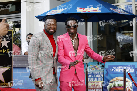 Curtis '50 Cent' Jackson erhält einen Stern auf dem Hollywood Walk of Fame in Los Angeles