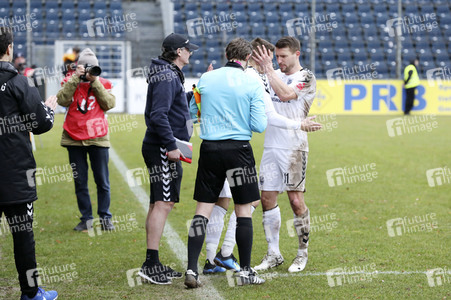 Fußballspiel SV Babelsberg 03 gegen BSG Chemie Leipzig in Potsdam