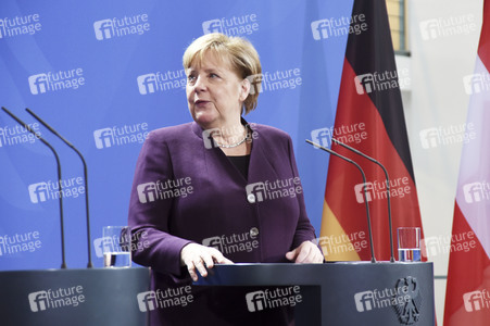Pressekonferenz mit Angela Merkel und Sebastian Kurz in Berlin