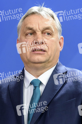 Pressekonferenz mit Angea Merkel und Viktor Orbán in Berlin