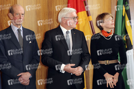 Bundespräsident Frank-Walter Steinmeier bei einem Empfang in Dresden