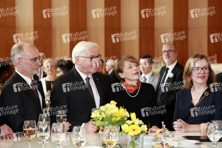 Bundespräsident Frank-Walter Steinmeier bei einem Empfang in Dresden