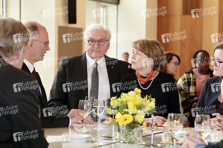 Bundespräsident Frank-Walter Steinmeier bei einem Empfang in Dresden