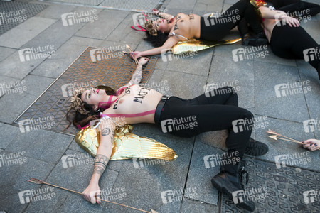 Femen Demonstration in Madrid