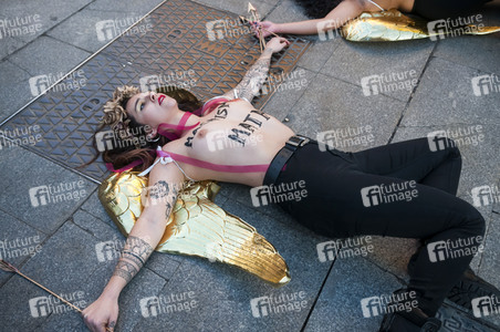 Femen Demonstration in Madrid