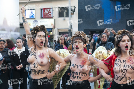 Femen Demonstration in Madrid