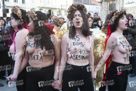 Femen Demonstration in Madrid