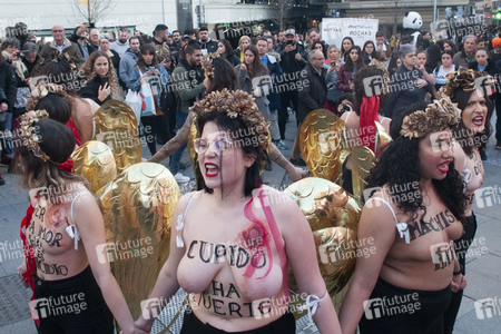 Femen Demonstration in Madrid