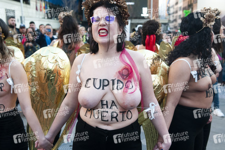Femen Demonstration in Madrid