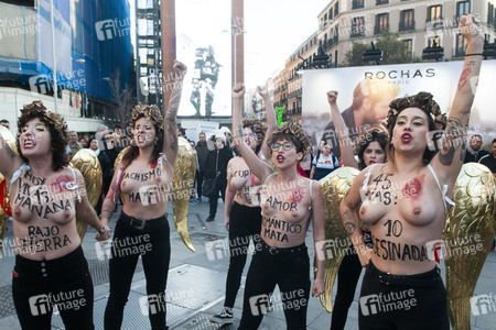 Femen Demonstration in Madrid