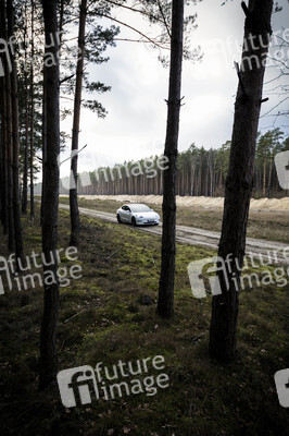 Ein Tesla Model 3 in Grünheide
