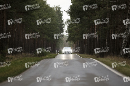 Ein Tesla Model 3 in Grünheide