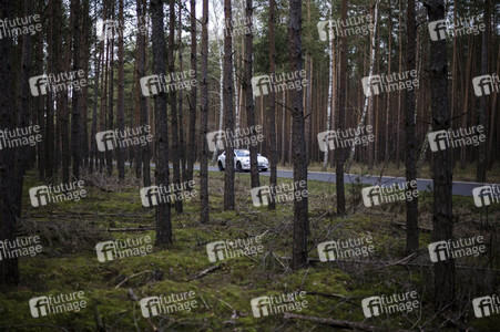 Ein Tesla Model 3 in Grünheide