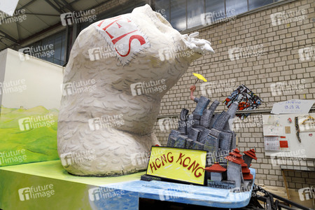 Richtfest für den Rosenmontagszug 2020 in Köln