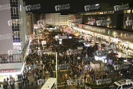 Demonstration in Gedenken an die Opfer vom rechtsextremen Anschlag von Hanau in Berlin