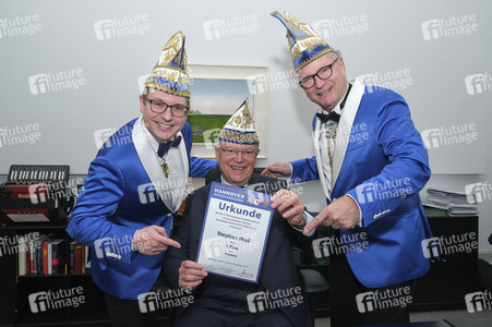 Lindener Narren stürmen die Niedersächsische Staatskanzlei in Hannover