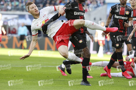 Fußball-Bundesliga Spiel RB Leipzig - Bayer 04 Leverkusen in Leipzig