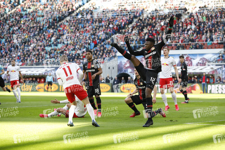Fußball-Bundesliga Spiel RB Leipzig - Bayer 04 Leverkusen in Leipzig