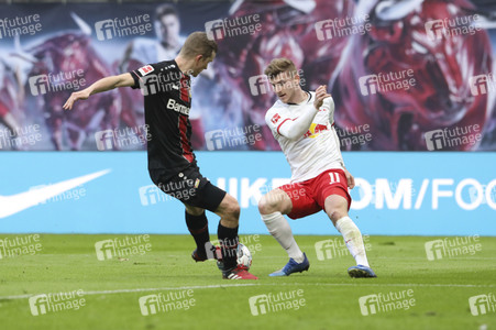 Fußball-Bundesliga Spiel RB Leipzig - Bayer 04 Leverkusen in Leipzig