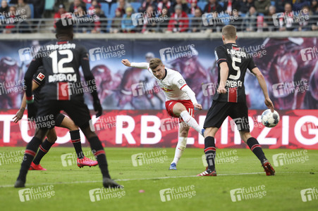 Fußball-Bundesliga Spiel RB Leipzig - Bayer 04 Leverkusen in Leipzig