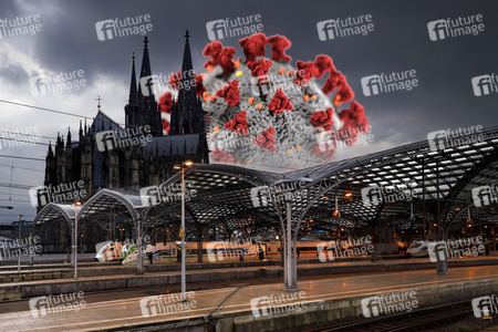 Symbolfoto Coronavirus in Köln