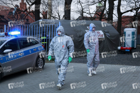 Deutsch-polnische Grenze zwischen Zgorzelec und Görlitz wird von polnischen Spezialkräften kontrolliert