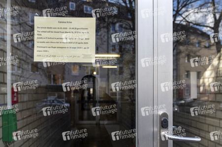 Symbolfoto Schulschließung wegen Coronavirus in Nürnberg