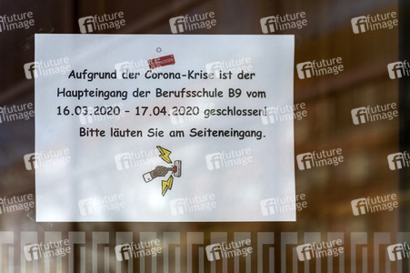 Symbolfoto Schulschließung wegen Coronavirus in Nürnberg